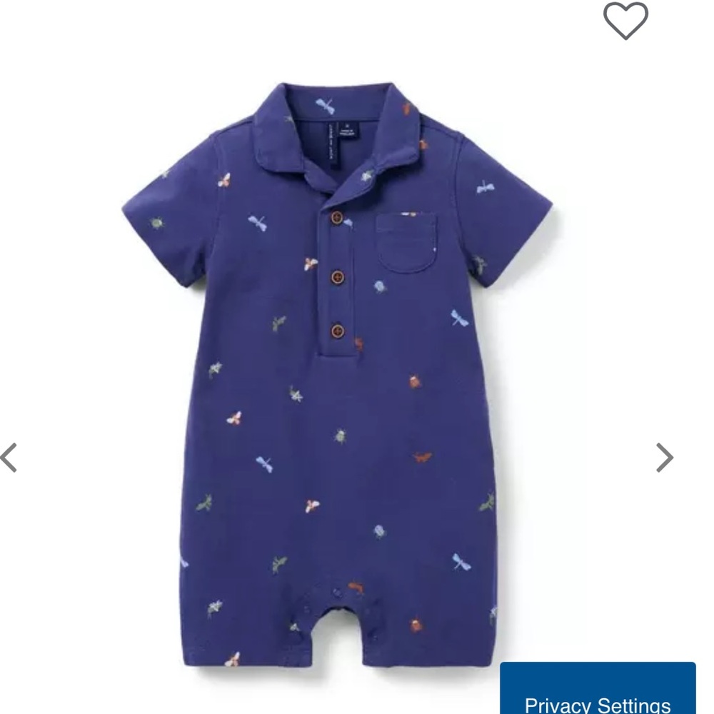 Navy Dragonfly Print Kids Button Down Shirt - Picture 4 of 6